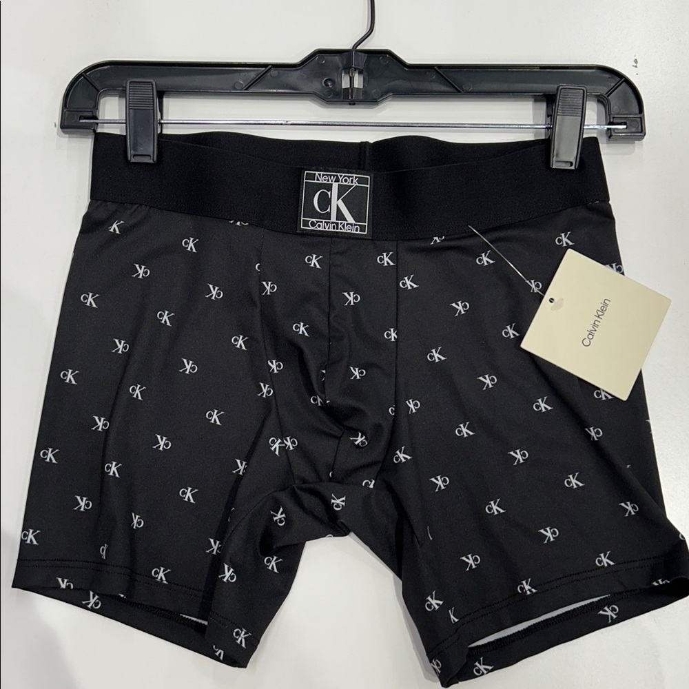 Calvin Klein Microfiber box brief micro fiber new streched  - black logo